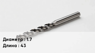 Сверло 1.7 L=43